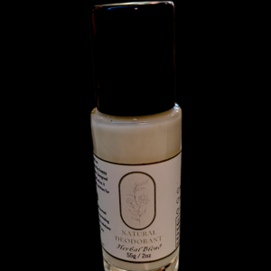 Liquid Roll-on Deodorant in refillable glass bottle